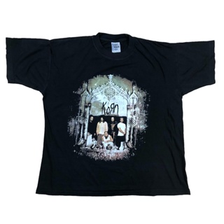 Y2K เสื้อวง Korn ขนาดใหญ่ สไตล์วินเทจ ไซซ์ 5Xl