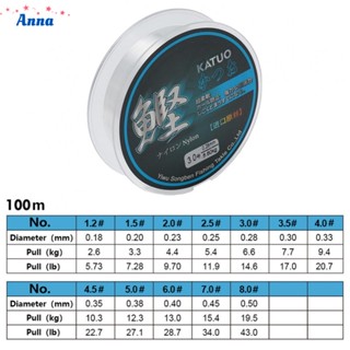 【Anna】Fishing Line Pull 6-43BL - Clear Sub Line Transparent 100% Brand New 100m