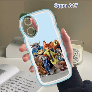 เคส OPPO A17 A57 A77 2022 A77S A36 A76 A58 A78 A96 5G 4G เคสโทรศัพท์มือถือแบบนิ่ม กันกระแทก กันรอยกล้อง ลายกระต่าย สุนัขจิ้งจอก แฟชั่น