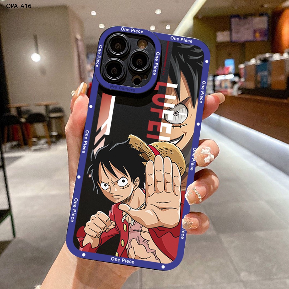 OPPO A16 A16K A16E A93 A54 A94 A71 A71K A91 เคสออปโป้ สำหรับ Case Cartoon Straw Hat Kid เคสโทรศัพท์ Angel Eyes