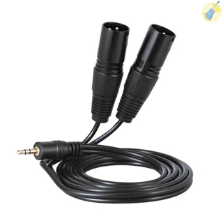 พร้อมส่ง สายเคเบิลเสียง XLR ตัวผู้ เป็น 3.5 มม. ตัวผู้ 1.5 ม. 5 ฟุต