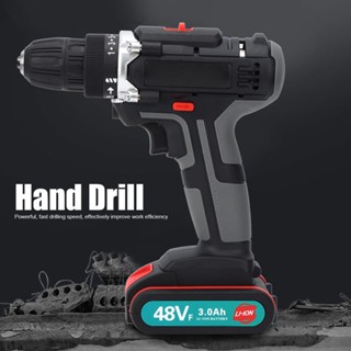 Tool 48Vf Hand Electric เจาะ ลิเธียม แบตเตอรี่ ที่ใช้ในครัวเรือน ไขควง เครื่องมือไฟฟ้า US Plug 100V-240V