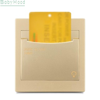 【Big Discounts】Safe Champagne gold 40A Villa Insert Delay Power-off Function Power card switch#BBHOOD