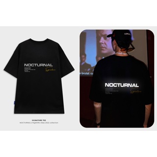 【2023】(Full box) NOCTURNAL Tee Signature local brand reflective cotton 100% unisex  t-shirt