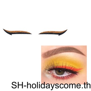 【Hclm】สติกเกอร์อายไลเนอร์ กลิตเตอร์ กันน้ํา มีกาวในตัว ใช้ซ้ําได้