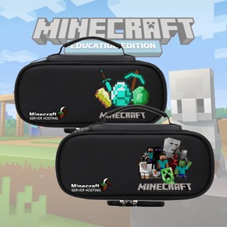 Minecraft กระเป๋าดินสอ กระเป๋าเครื่องเขียน กระเป๋าปากกา หลายชั้น ลายการ์ตูนอนิเมะ สร้างสรรค์ ความจุขนาดใหญ่ สําหรับนักเรียนชาย และหญิง