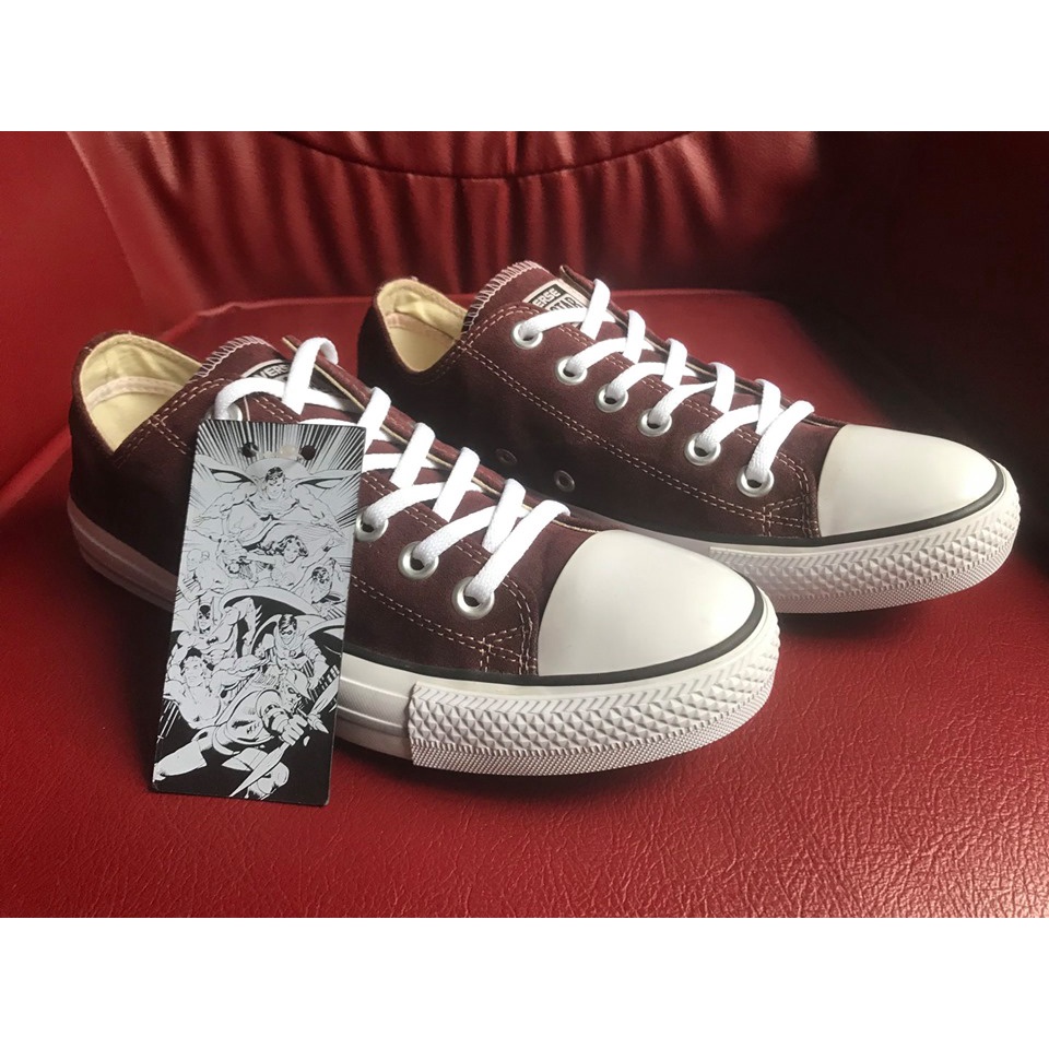 รองเท้า Converse ของแท้ DC Marvel Bordeaur Classic