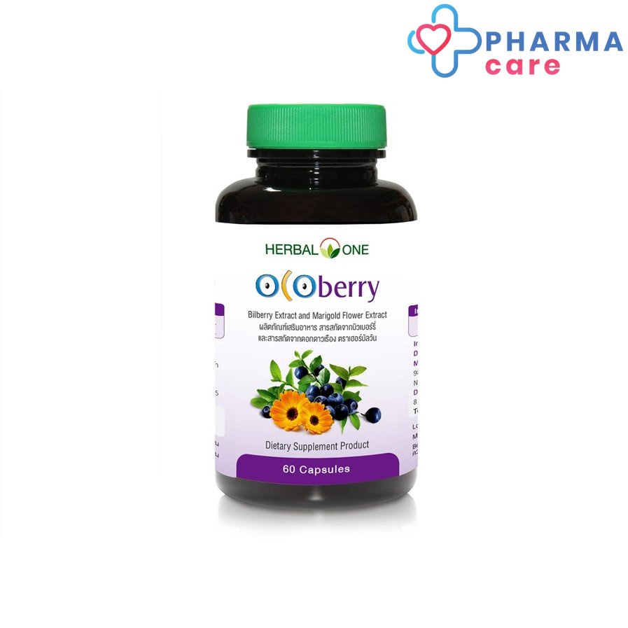 Herbal One Ocoberry เฮอร์บัล วัน อ้วยอันโอสถ โอโคเบอร์รี่  ขวด 60 แคปซูล[PC]