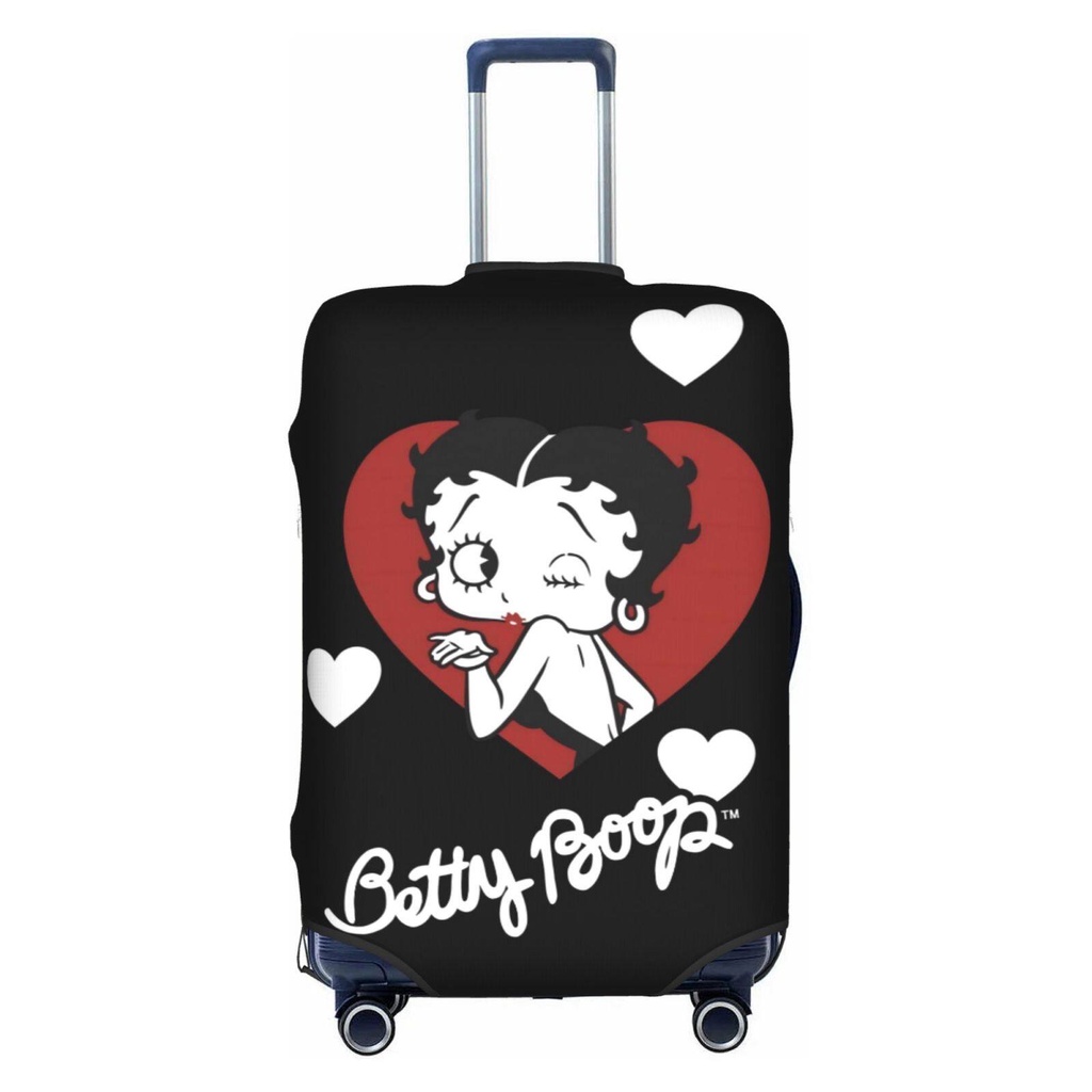 【พร้อมส่ง】ผ้าคลุมกระเป๋าเดินทาง แบบยืดหยุ่น ซักทําความสะอาดได้ สําหรับ Betty Boop 18-32 นิ้ว