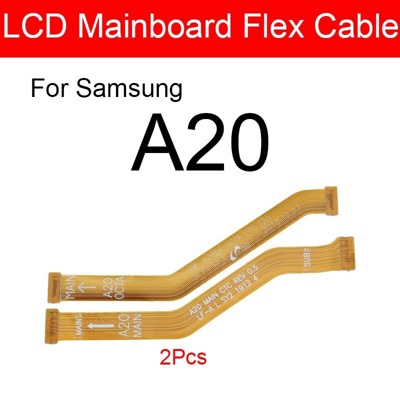 เมนบอร์ดหลัก สายเคเบิลเฟล็กซ์ LCD แบบเปลี่ยน สําหรับ Samsung Galaxy A20