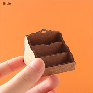 Thlittle โมเดลชั้นวางหนังสือจิ๋ว 1:12 สําหรับตกแต่งบ้านตุ๊กตา