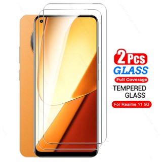 ฟิล์มกระจกนิรภัยกันรอยหน้าจอ แบบเต็มจอ สําหรับ Realme 11 5G 2023 Realmy Realmi 11 Realme11 6.43 นิ้ว 2 ชิ้น