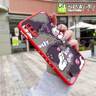 เคสซิลิโคนใส ขอบสี่เหลี่ยม กันกระแทก สําหรับ Samsung galaxy A01