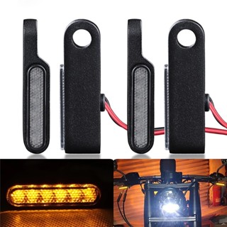 Sup ไฟเลี้ยว Led 6 ดวง ขนาดเล็ก สีเหลืองอําพัน สําหรับสกูตเตอร์ รถจักรยานยนต์ 1 คู่