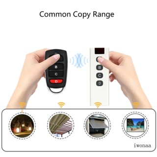 Iwo รีโมตควบคุม 4 คีย์ พร้อมเปลือกหอย 315MHZ 433MHZ 418MHZ 430MHZ