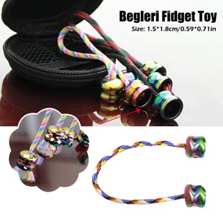 Begleri ของเล่นฟิดเจ็ต ลูกปัดทองแดง คลายเครียด สําหรับผู้ชาย ผู้หญิง S6C4