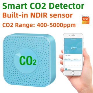 Wifi/zigbee Tuya เซนเซอร์ตรวจจับอินฟราเรดอัจฉริยะ CO2 NDIR ความแม่นยําสูง สําหรับบ้าน