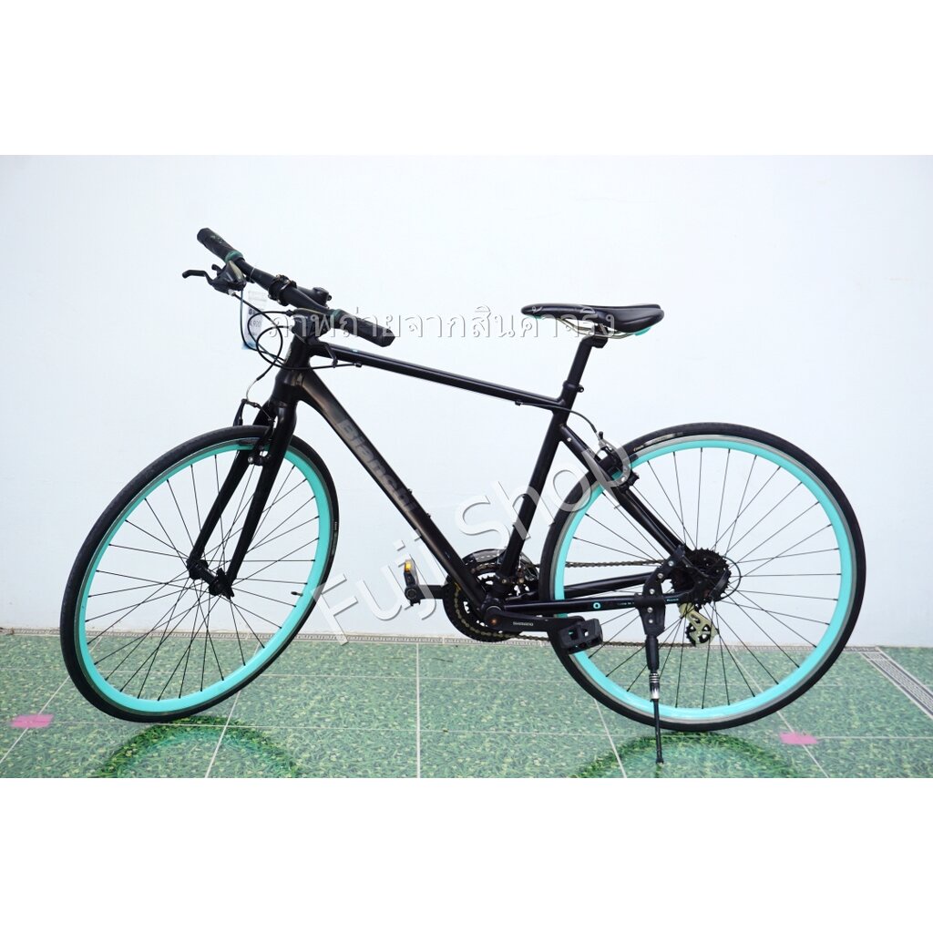 จักรยานไฮบริดญี่ปุ่น - ล้อ 700 mm. - มีเกียร์ - อลูมิเนียม - Bianchi Roma - สีดำ [จักรยานมือสอง]