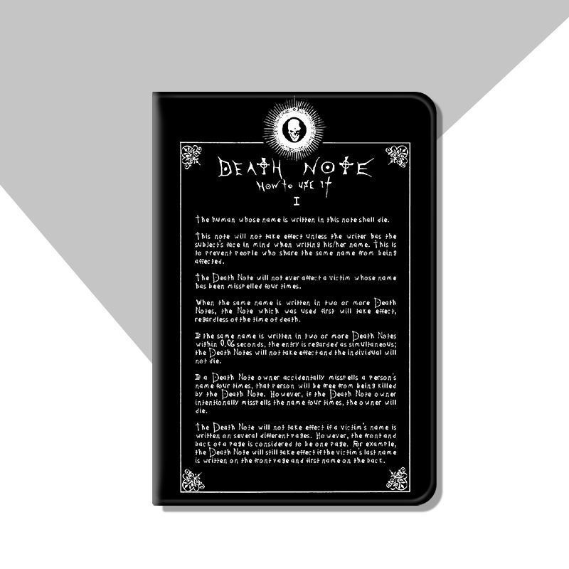 Death Note เคส ใช้สำหรับ ไอแพด ipad mini6 air1/2/3/4/5 เคสไอแพด 10.2 gen7/8/9 case 2022  gen10 pro11 2022 case เคสหลังใส