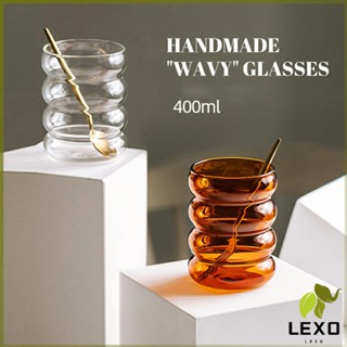 LEXO ถ้วยกาแฟ ทรงลอนใหญ่ จับถนัดมือ