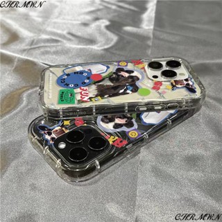 111312เคสโทรศัพท์มือถือแบบนิ่ม ใส ลายฉลากวัวน่ารัก สําหรับ iPhone 7s 14promax xr 8plus 6Y82