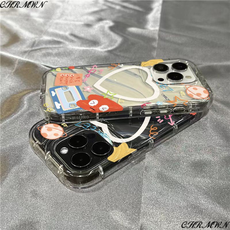 เคสโทรศัพท์มือถือนิ่ม แบบใส ลายกรอบรูปน่ารัก สําหรับ Iphone Apple 14promax 1312 11 7 8plus xr sins B