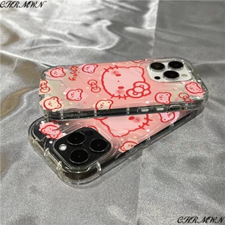 เคสโทรศัพท์มือถือแบบใส กันกระแทก ลายแพนด้า อวกาศ สีชมพู สําหรับ Iphone 1114 12 pro 13promax 14promax KSS0