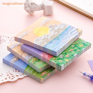 Magicalhour^^ กระดาษโน้ตมีกาว 80 แผ่น สําหรับสํานักงาน โรงเรียน