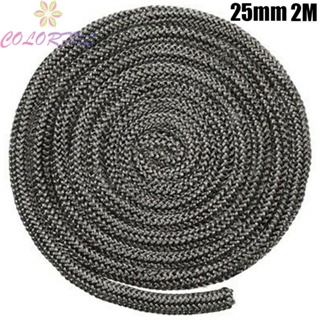 【COLORFUL】Black Stove Fire Rope  Wood Burning Stove 25mm 2m Length Log Burner Door Seal