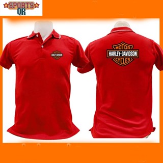 (Sports Evolution) เสื้อโปโล Harley-Davidson ฮาเล่ย์เดวิดสัน มอเตอร์ไซค์เสื้อคอปก ผ้าดี หนานุ่ม ใส่สบาย ใส่ได้ทั้ง ช/ญ พร้อมส่งทั่วไทย