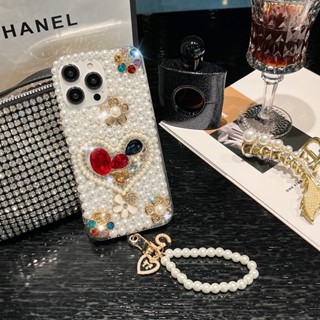 เคสโทรศัพท์มือถือ ลายหัวใจ ประดับเพชร หรูหรา สําหรับ Xiaomi Redmi Note 11 11S 10 10S 9 9S 8 7 Pro Redmi POCO X3 X4 C40 10C 9C 9A 9i 6 6a Mi 12 11 Lite 11T 10T 9T Pro