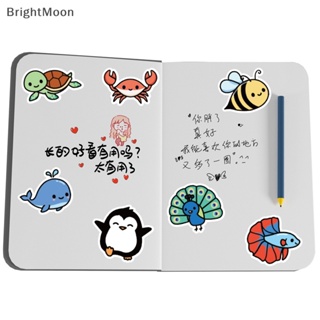 Brightmoon สติกเกอร์ ลายการ์ตูนสัตว์น่ารัก สําหรับติดตกแต่งรถยนต์ รถจักรยานยนต์ กระเป๋าเดินทาง โทรศัพท์ แล็ปท็อป 50 ชิ้น