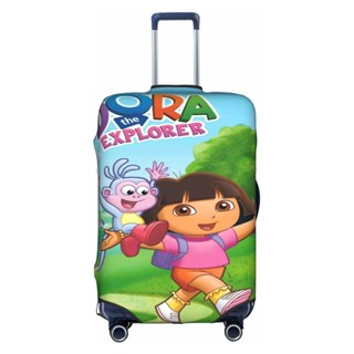 【พร้อมส่ง】ผ้าคลุมกระเป๋าเดินทาง ลาย Dora The Explorer ขนาด 18-32 นิ้ว