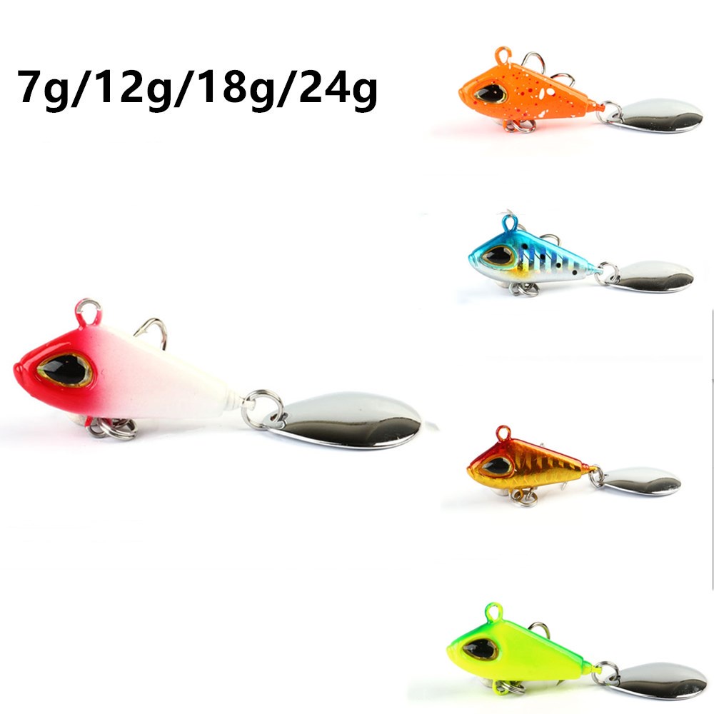 เหยื่อตกปลาโลหะ VIB Tail Spinners เหยื่อจิ๊กใบมีดเบสข้อเหวี่ยงตกปลาสปินเนอร์เบลดสําหรับรอกตกปลา