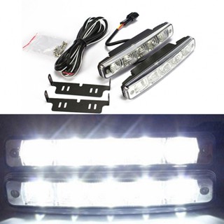 ⚡READYSTOCK⚡Day Light 2*5W 2pcs Pure White Light Universal 12V DC Auto Accessories