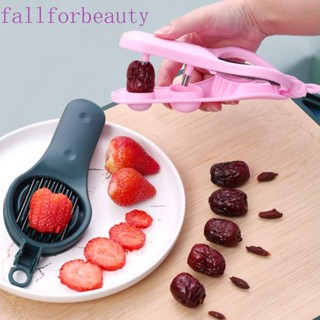 FALLFORBEAUTY 2 in 1 เครื่องหั่นไข่ สตรอเบอร์รี่ สเตนเลส สําหรับกีวี่