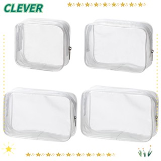 CLEVER กระเป๋าเครื่องสําอาง PVC แบบใส