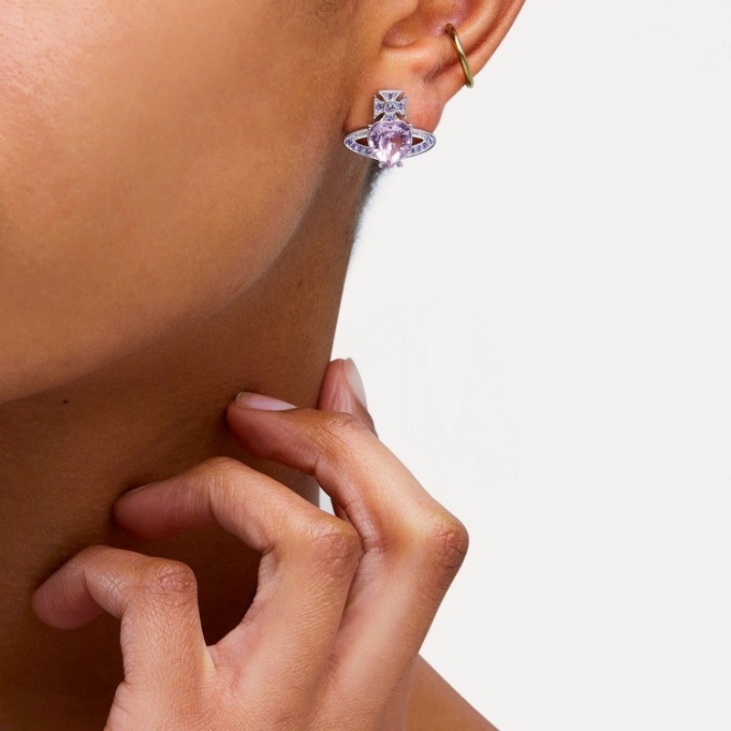 ต่างหูหัวใจเพชร สไตล์แฟชั่น พู่เข็มเงิน ไร้สารก่อภูมิแพ้ - รูปที่ 4