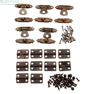 【Big Discounts】15pcs/set Antique Cabinet Hinge Wooden Box Hinge Hasp Latch Furniture Hardware#BBHOOD