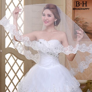 Hay ตาข่ายซีทรูยาว ขอบลูกไม้ สีขาว สไตล์แฟรี่ อุปกรณ์เสริม สําหรับถ่ายภาพเจ้าสาว