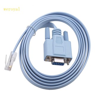 Weroyal สายเคเบิลคอนโซล 1 5 ม. 59 Db-9 Serial Port Female เป็น Rj45 Female 9-pin Cat5 Ethernet Lan สําหรับ Cisco