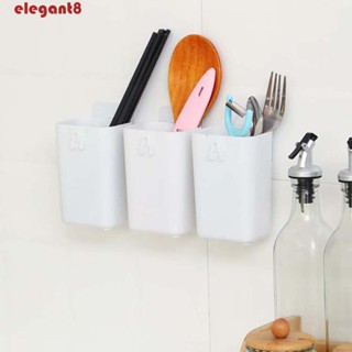 ELEGANT กล่องเก็บตะเกียบ ช้อน ส้อม ตะเกียบ แบบติดผนัง อเนกประสงค์ สําหรับครัวเรือน