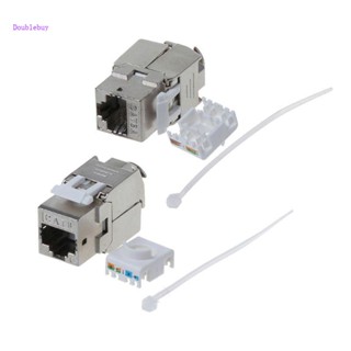 1Pc RJ45 Keystone Cat6 Cat6A Shielded FTP Zinc Alloy Module Keystone Jack Networ