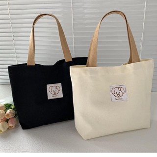 Canvas bag for women in 2023, the new increased capacity simple cloth bag commuter bag mini handbag