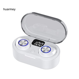 Huarmey TW80 หูฟังอินเอียร์ไร้สาย บลูทูธ 5.0 จอแสดงผลดิจิทัล