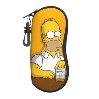 The Simpsons กล่องใส่แว่นตากันแดด แบบนิ่ม เบาพิเศษ มีซิป แบบพกพา