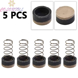 【COLORFUL】Spool Spring Black And Brass Tone Durable Rubber &amp; Metal 5 Pcs High Quality