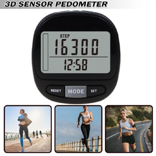 Neck Strap Pedometer Step Counter Fitness Running Yoga LCD Large Screen Clip on