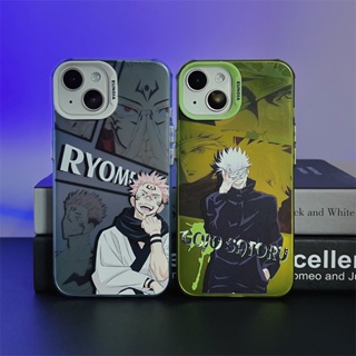 เคสโทรศัพท์มือถือ ผิวด้าน ลาย Jujutsu Kaisen sukuna Gojo Satoru สําหรับ iPhone 14 Pro 13 12 Pro Max 11