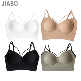 Jiabo Fitness Bra  Perfect Matching Fashionable Crossover Suspender Yoga Sports  Fitting for Workout